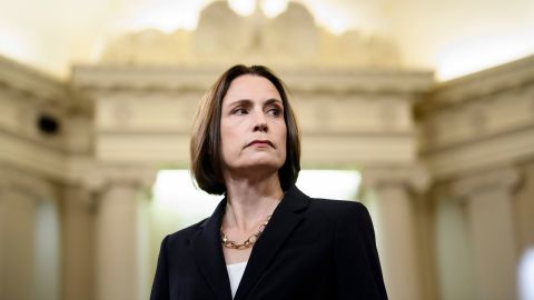 Fiona Hill, the former top Russia expert on the National Security Council, arrives to testify in he impeachment inquiry into US President Donald Trump.