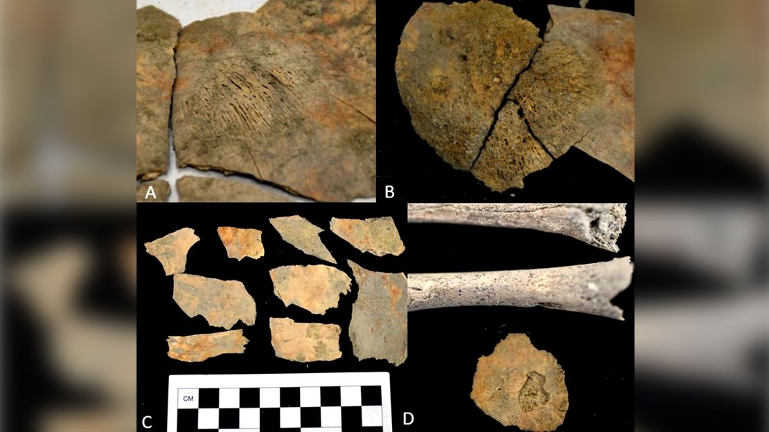 Items found during excavations of ancient burial sites on the coast of Ecuador.