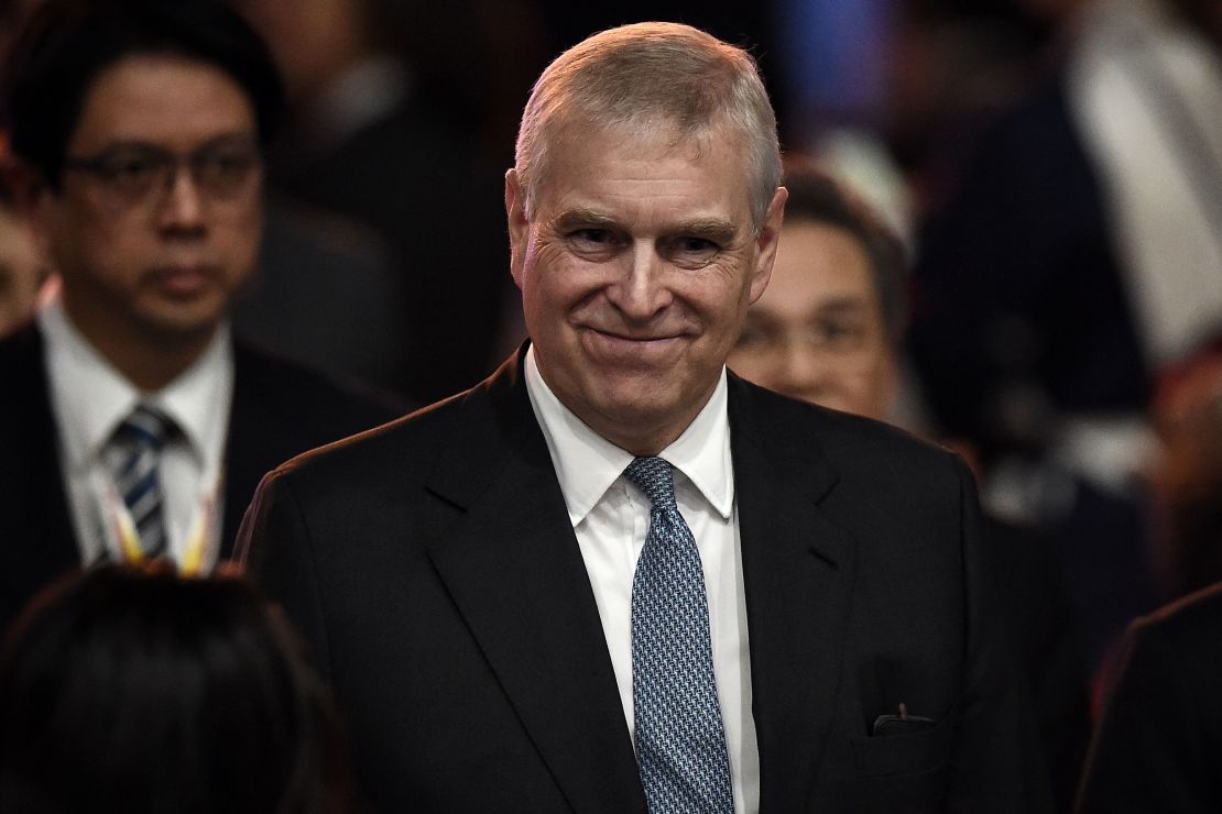 Prince Andrew speaking at the ASEAN Business and Investment Summit in Bangkok on November 3.