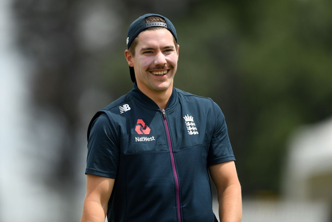 England cricket opening batsmen Rory Burns partakes in Movember while the side tours New Zealand.