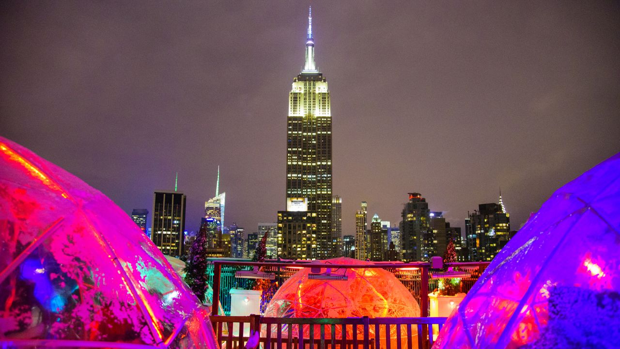 The views from 230 Fifth's rooftop, whether from your igloo perch or one of the open spaces, are worth any hassle.