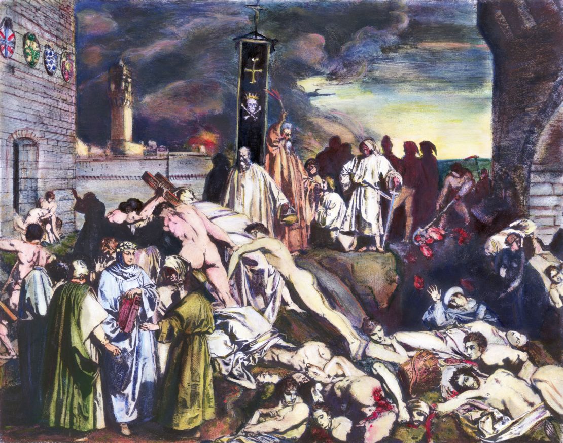 14th-century plague of Florence as described by Giovanni Boccaccio.