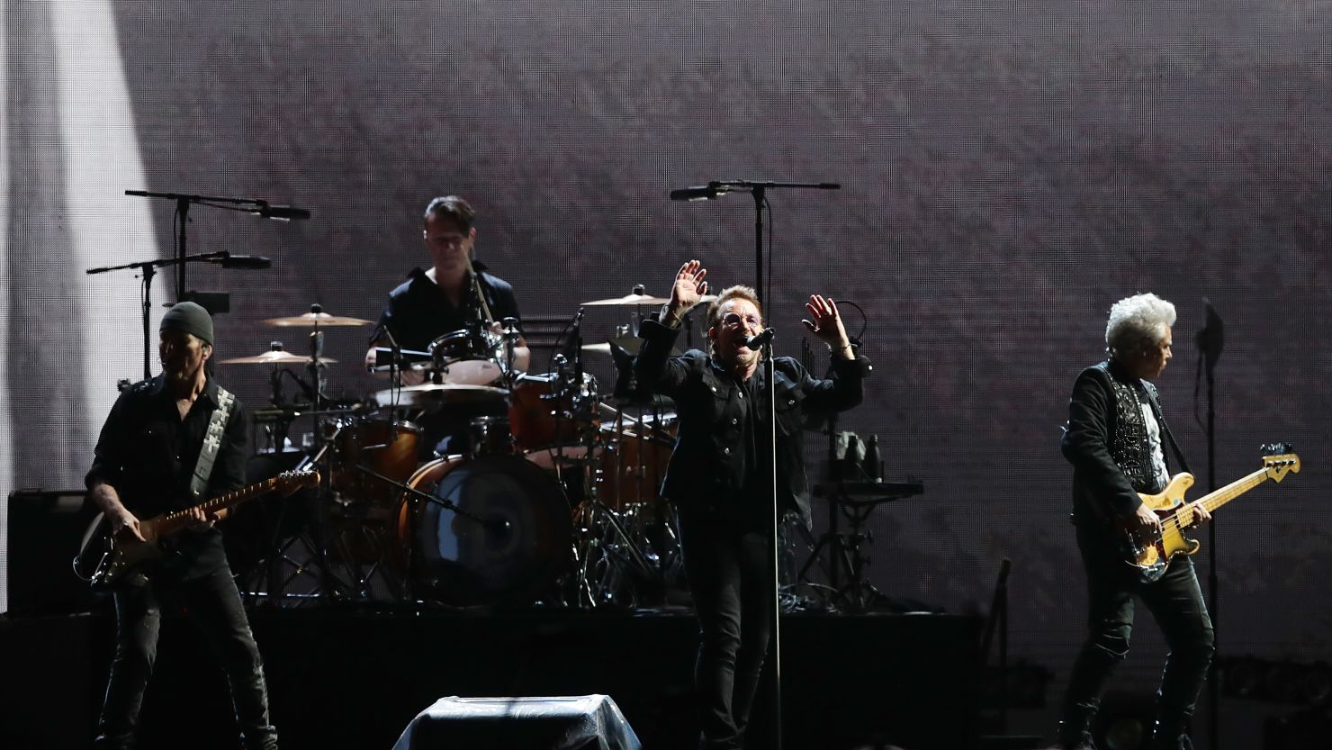 Bono, The Edge, Larry Mullen and Adam Clayton of U2 perform on November 22, 2019 in Sydney. 