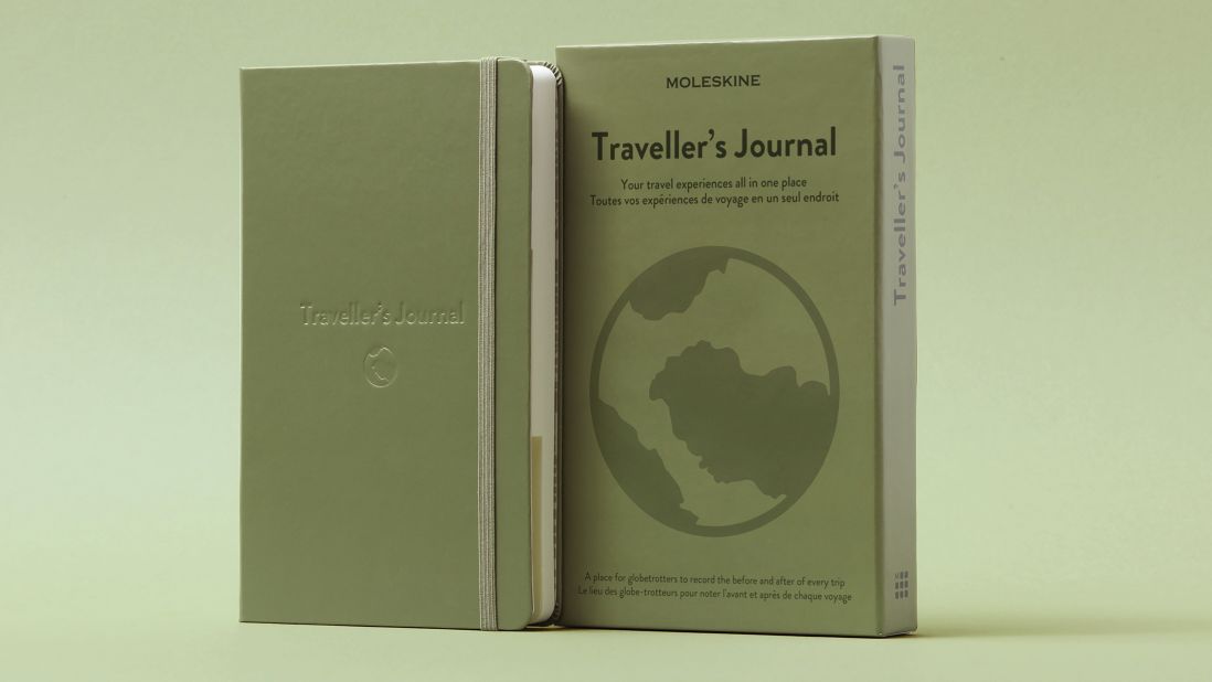 <strong>A journal of journeys: </strong>Starting with handy travel tips, such as world time zones and international clothing size conversions, the Moleskine Traveller's Journal works like a tool and then turns into a timeline of memorable travel moments. $29.95