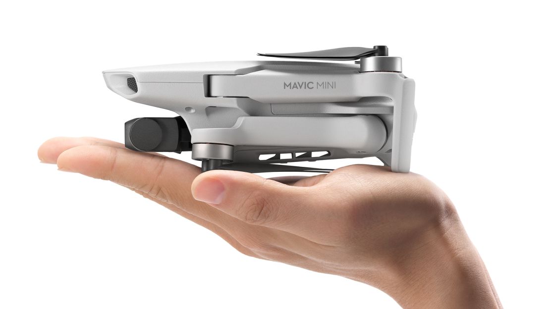 The Mavic Mini weighs in at just 249 grams -- that's about as much as two bananas.
