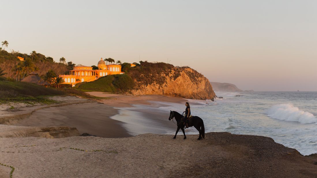 <strong>Cuixmala, Mexico: </strong>At Cuixmala's Pacific Coast retreat in Jalisco, travelers can ride on wild beaches, through tropical jungles and a wildlife sanctuary that's home to zebras and eland.