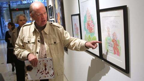 Gahan Wilson discusses his piece on display at an exhibit in New York in 2007.