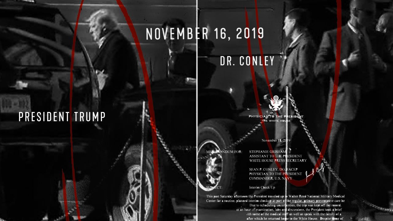 Typically, the president's physician rides separately for security reasons.