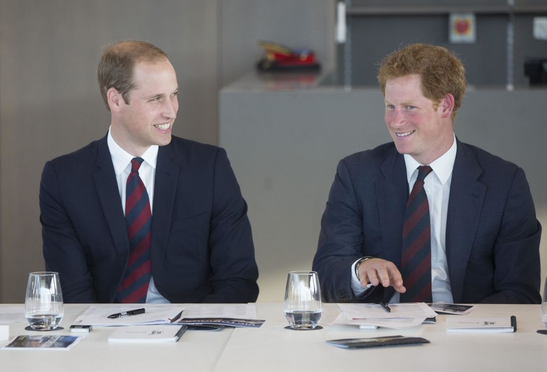 Prince William and Harry in 2014