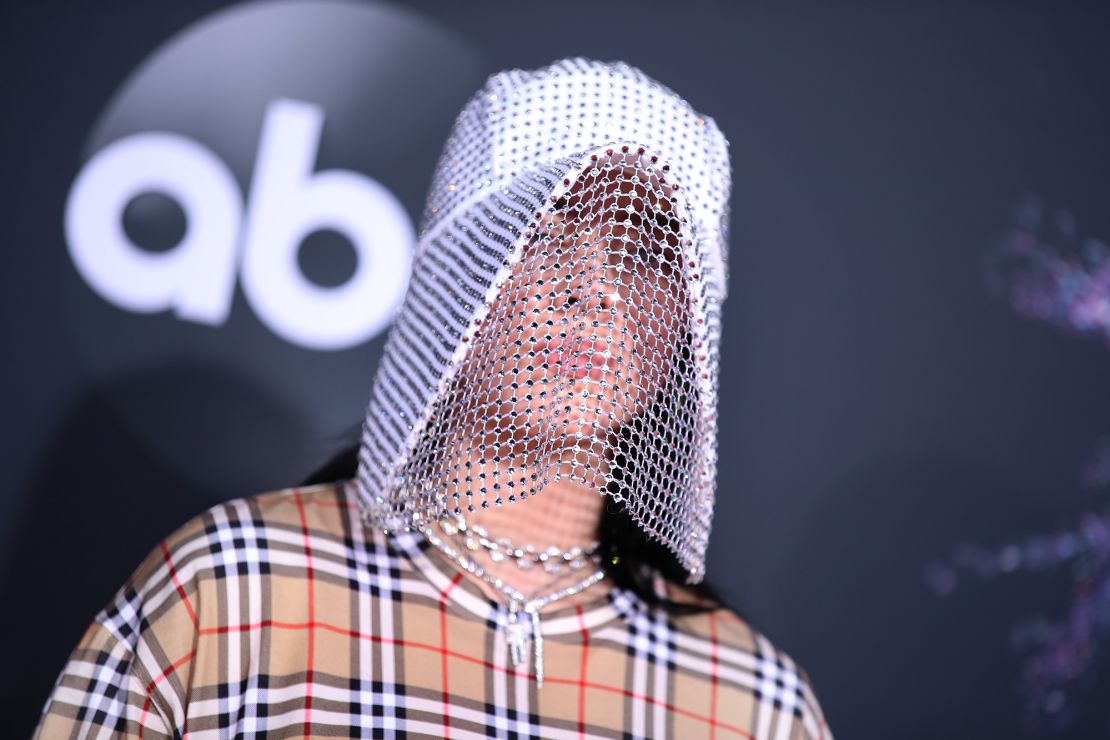 Billie Eilish at the 2019 American Music Awards in Los Angeles,  November 24, 2019.