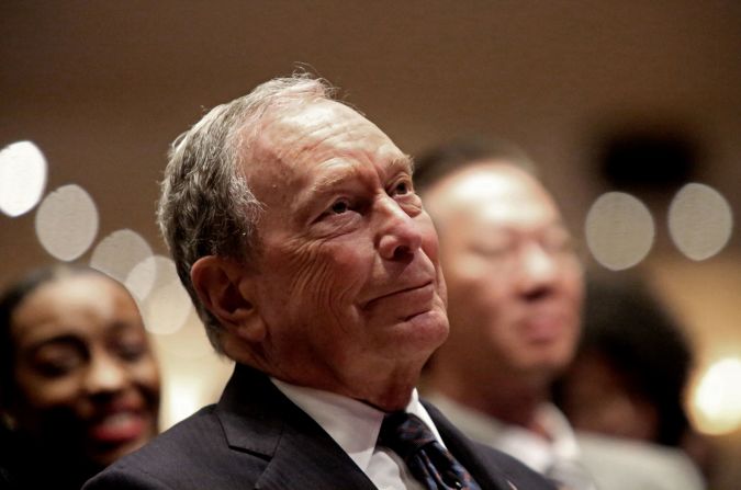 Bloomberg prepares to speak at the Christian Cultural Center in New York in November 2019.