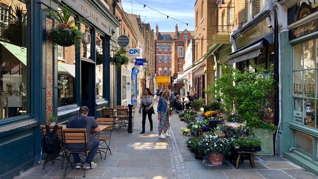 Flask Walk is beautiful, narrow slice of upscale north London.