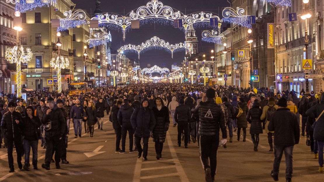 Nevsky Prospekt has some of the best-preserved buildings in St. Petersburg.