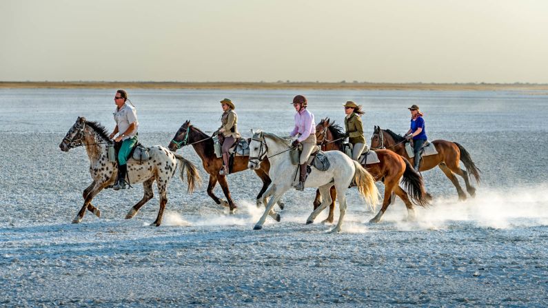 <strong>Ride Botswana, Makgadikadi Pans: </strong>Home to the second largest zebra migration in Africa, Makgadikadi Pans looks like the surface of the moon. Another magical adventure is riding to one of Botswana's baobabs.