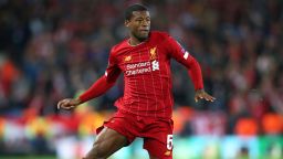 LIVERPOOL, ENGLAND - OCTOBER 02: Georginio Wijnaldum of Liverpool runs with the ball during the UEFA Champions League group E match between Liverpool FC and RB Salzburg at Anfield on October 02, 2019 in Liverpool, United Kingdom. (Photo by Clive Brunskill/Getty Images)