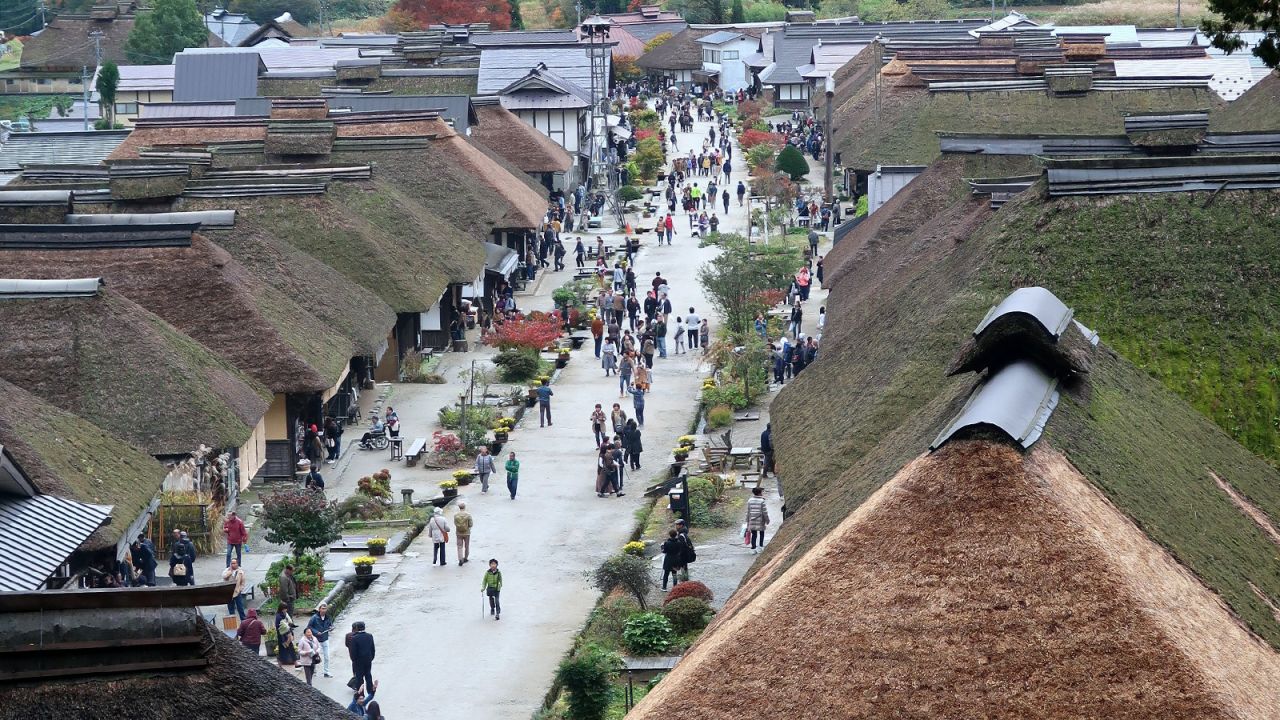 <strong>Old post town: </strong>Ouchijuku is one of Japan's best-preserved old "post towns," which served as resting places for feudal lords traveling between their provinces and Edo (present-day Tokyo).