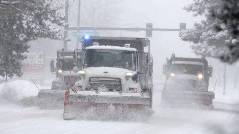Denver residents faced snow-packed roads and flight delays Monday and Tuesday.