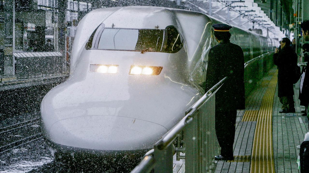 <strong>In all kinds of weather: </strong>In creating the bullet train, Japan's engineers needed to build a rail system that could cope with the county's climatic extremes. 