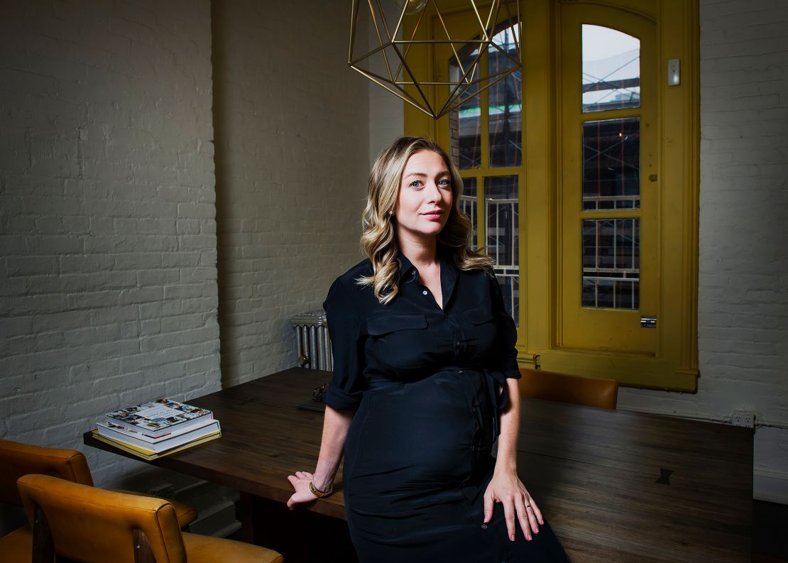Whitney Wolfe Herd founded Bumble, a dating app where women make the first move in 2014. Now, she's CEO of the parent company MagicLab, which is valued at $3 billion and includes four apps: Bumble, Badoo, Chappy and Lumen. (Dina Litovsky for CNN)