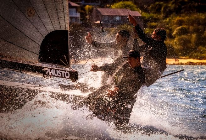 <strong> 18. Michael Chittenden. </strong>The wet and wild feeling of sailing a 16ft skiff on a breezy day in Sydney Harbor.