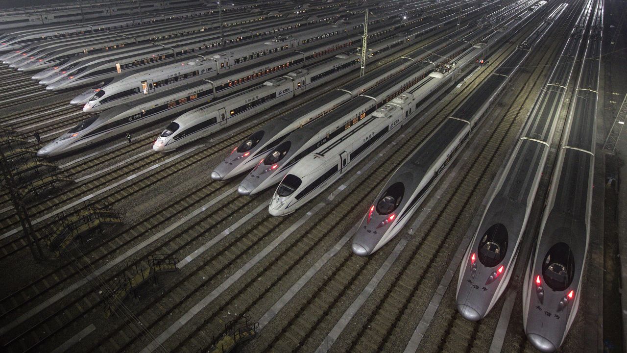 China now has 18,000 miles of high-speed rail network.