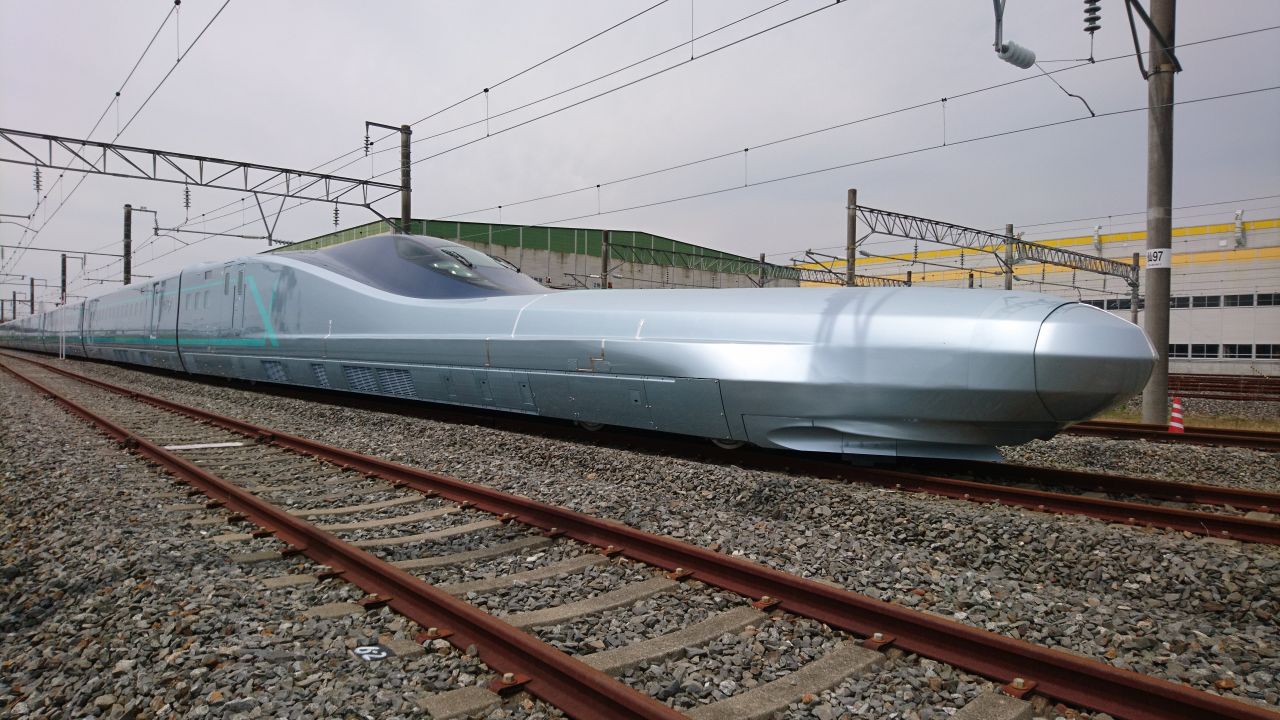 <strong>ALFA-X:</strong> The next generation of bullet trains, known as ALFA-X, is currently being tested at speeds of almost 250 mph (400 kph), although the service maximum will be "only" 225 mph. 