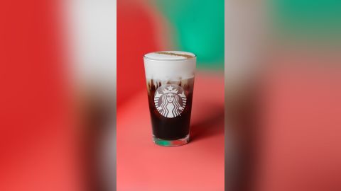 The new Irish Cream Cold Brew drink from Starbucks.