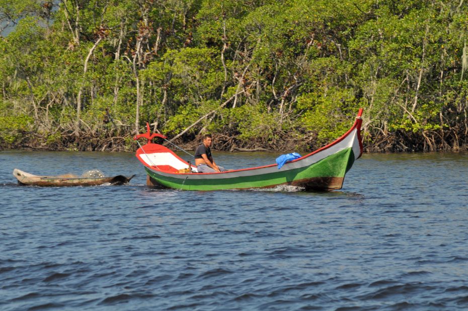 <strong>Local life: </strong>Just 480 people live in the island's handful of villages, making a living by fishing. 
