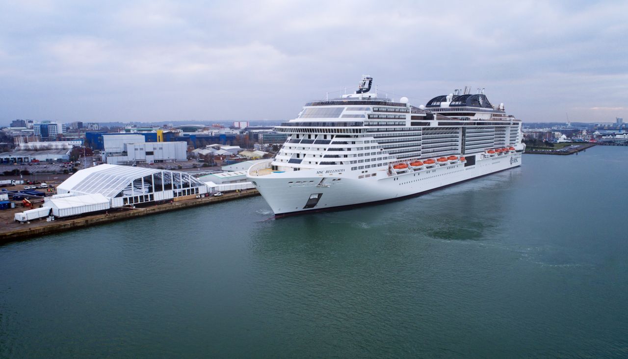 The MSC Bellissima cruise ship, which arrives in Dubai for the first time this winter. 