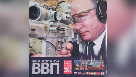 The calendars are full of images of the self-assured leader in familiar poses -- and some surprises.