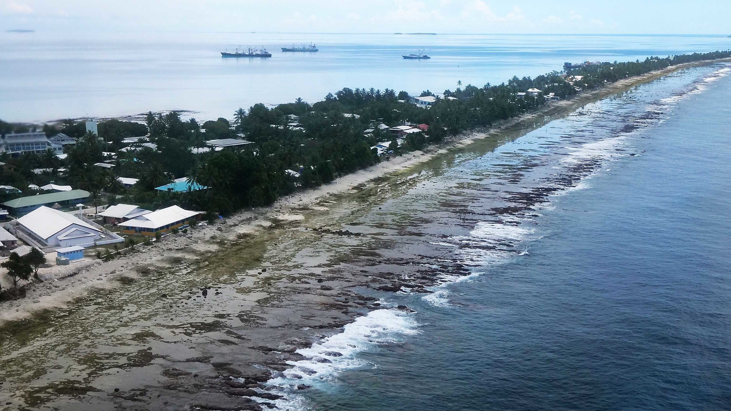 Islands like Tuvalu are particularly badly affected by climate-fuelled internal displacement.