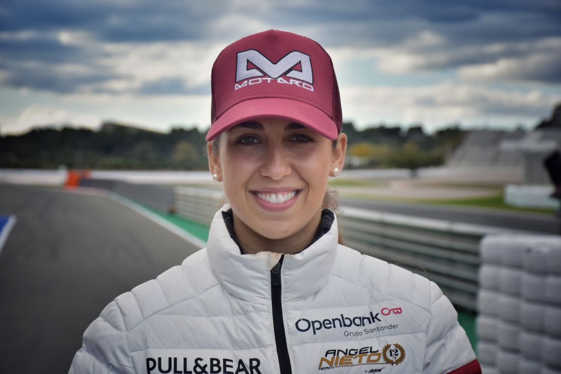 Maria Herrera is the only female rider on the MotoE grid.