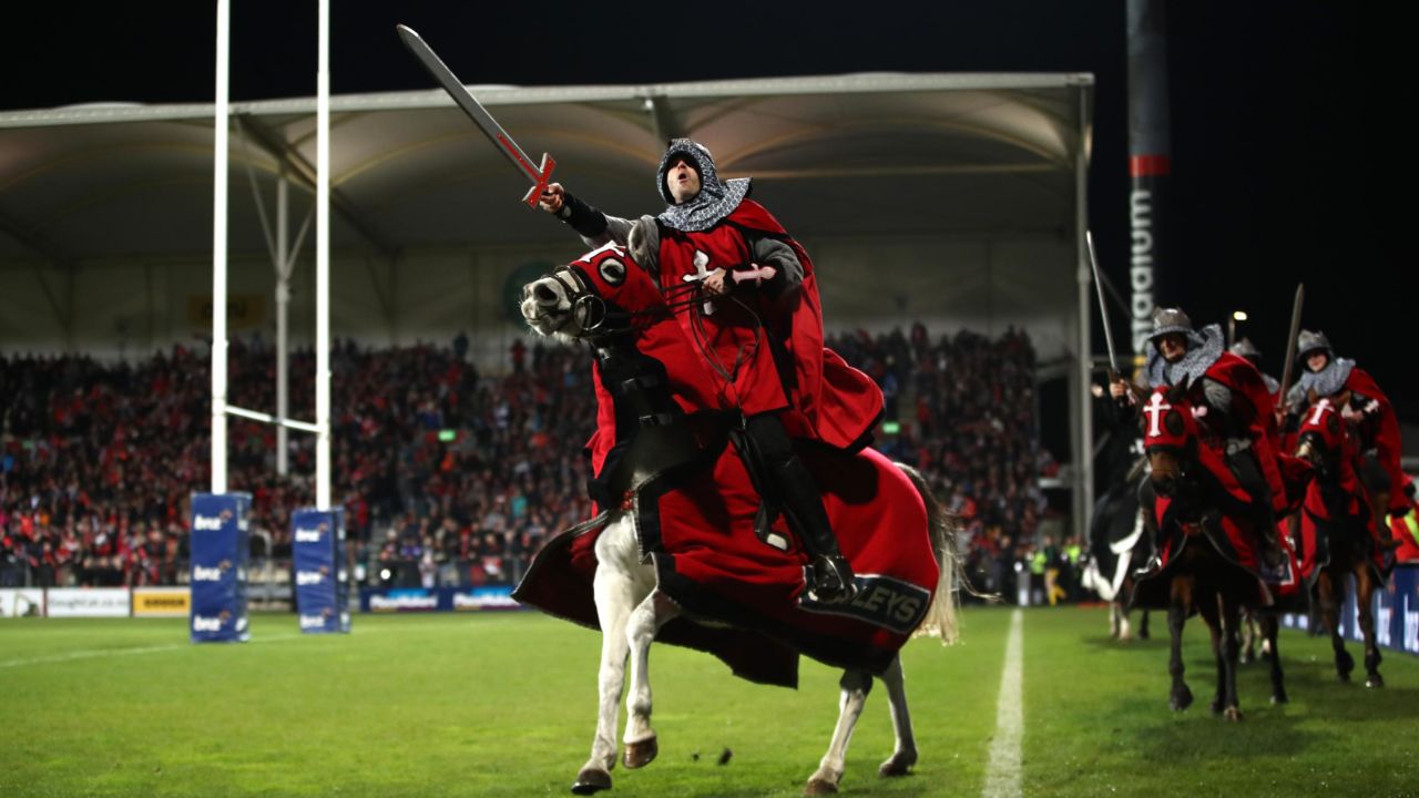 The Crusaders pre-match entertainment involved performances from knights on horses was canceled following the Christchurch attack. 