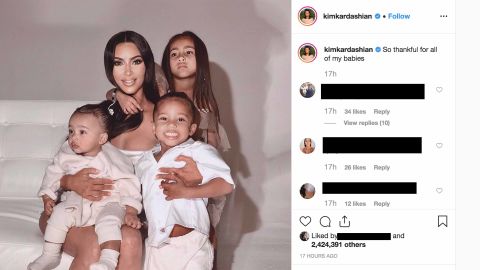 kim kardashian thanksgiving post