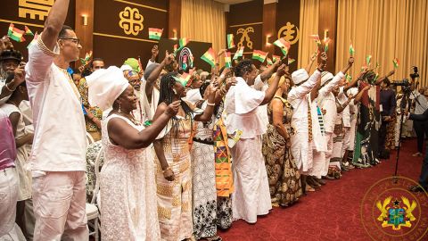 Ghana made 126 African-Americans and Caribbeans its citizens as part of Year of Return celebrations.