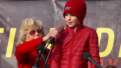 On the day after Thanksgiving, Iain Armitage, Fonda's on-screen grandson in "Our Souls at Night," joined her along with her real grandchildren.