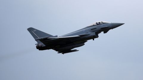 Police said the noise was caused by RAF Typhoon jets (file photo).