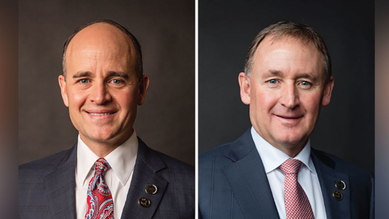 Kirk Hansen, left, and Jim Hansen Jr. were among the nine killed in a South Dakota plane crash.