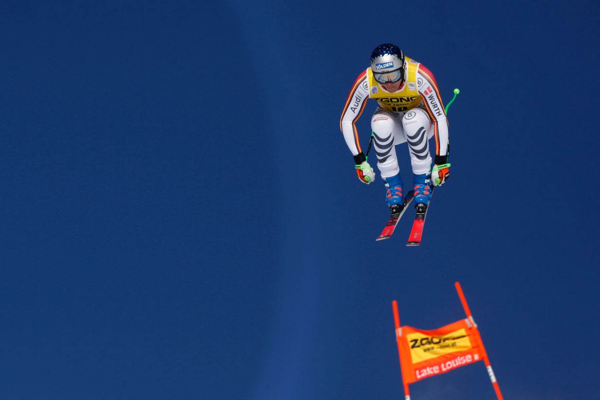Thomas Dressen of Germany competes during the Audi FIS Alpine Ski World Cup Men's Downhill on November 30.