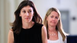 Former FBI lawyer Lisa Page leaves following an interview with lawmakers behind closed doors on Capitol Hill in Washington, Friday, July 13, 2018.