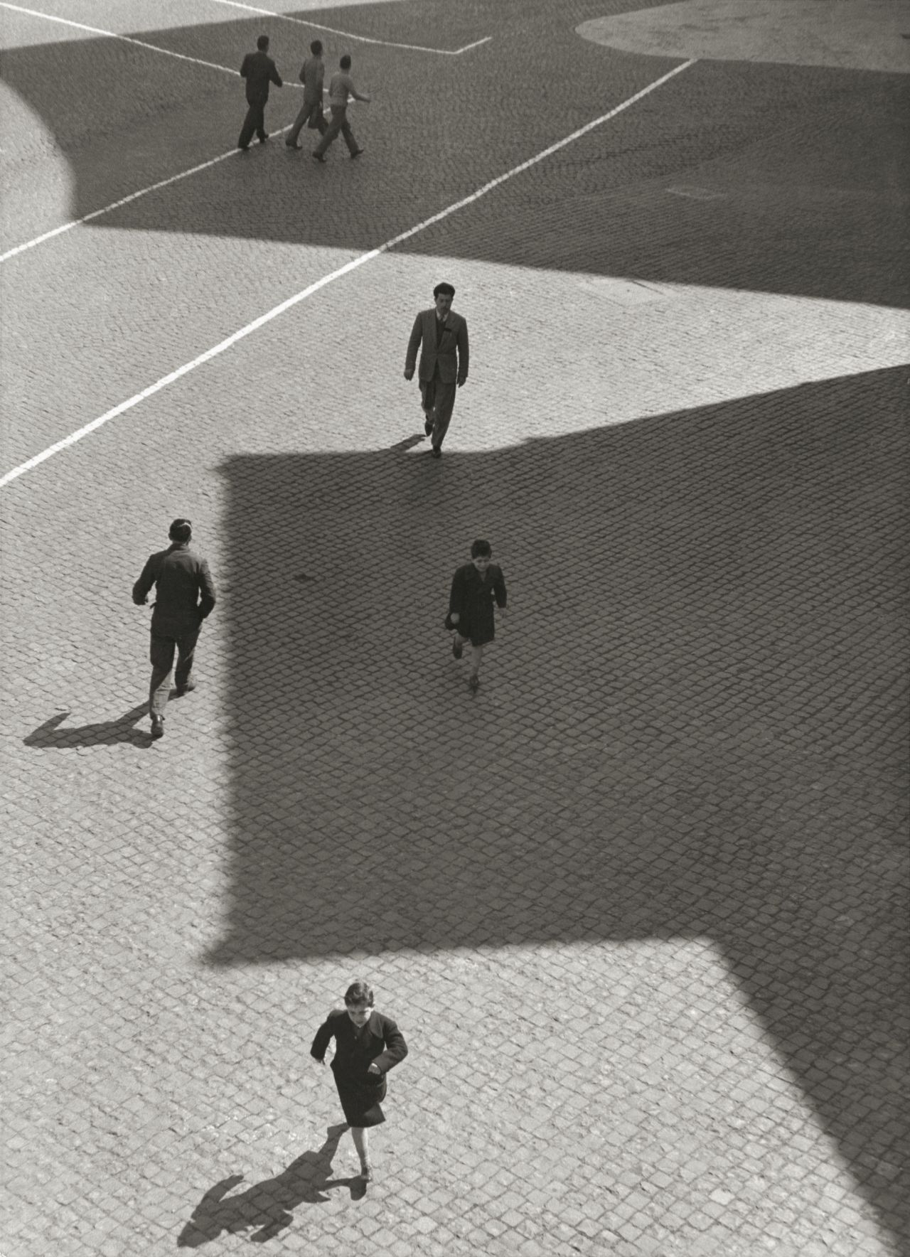 A shot taken by Herbert List from the window of his Rome apartment, where he was confined with a foot injury at the time.