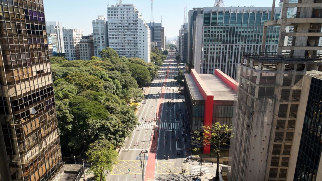 <strong>Avenida Paulista:</strong> São Paulo's premiere thoroughfare is lined with towering modernist skyscrapers.