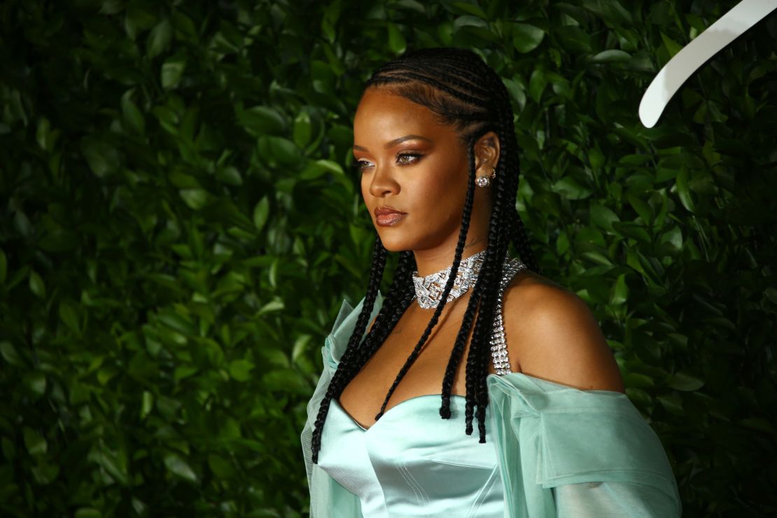 Rihanna attends the British Fashion Awards on December 2, 2019 in London.