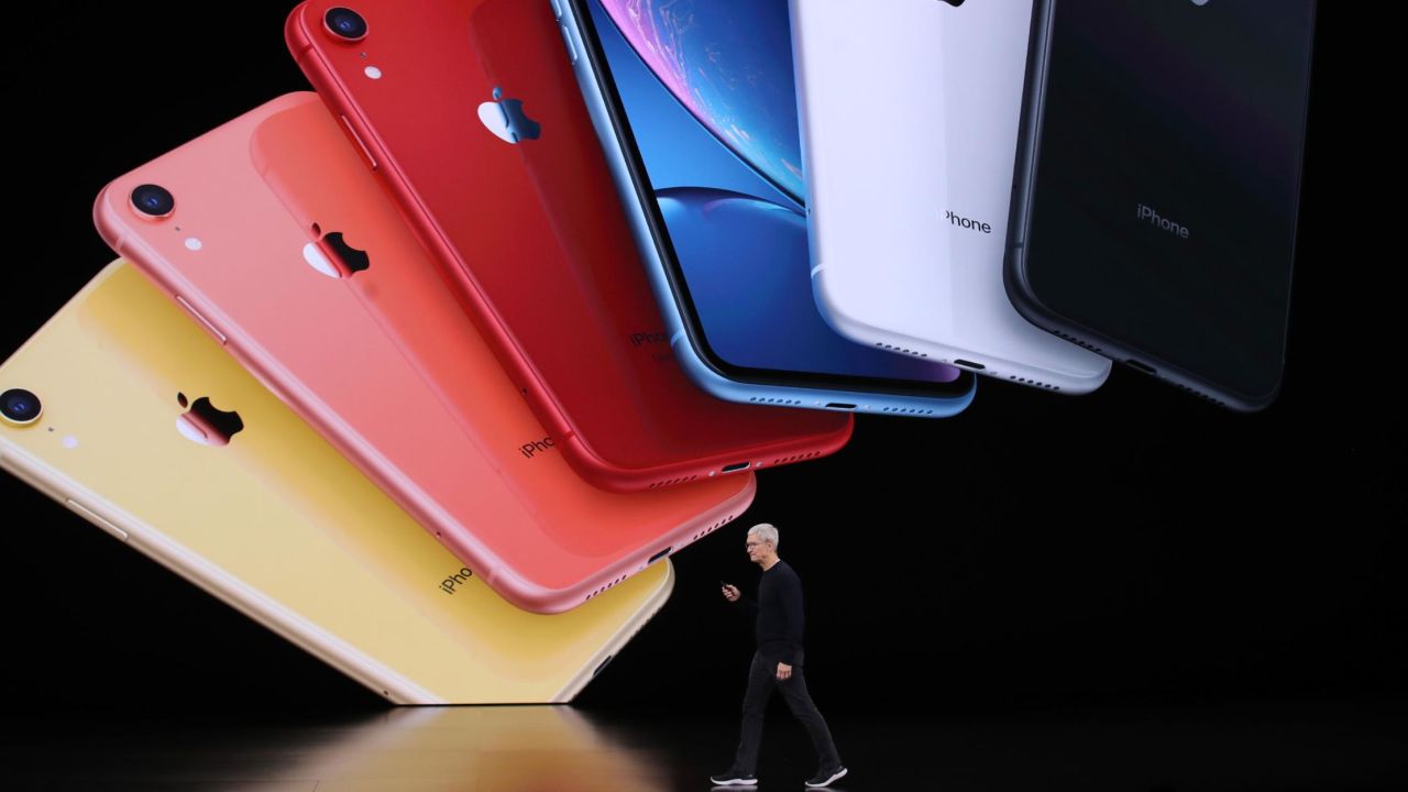 CUPERTINO, CALIFORNIA - SEPTEMBER 10: Apple CEO Tim Cook announces the new iPhone 11 as he delivers the keynote address during a special event on September 10, 2019 in the Steve Jobs Theater on Apple's Cupertino, California campus. Apple unveiled new products during the event.  (Photo by Justin Sullivan/Getty Images)