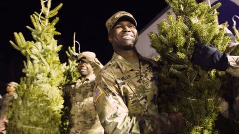 Thousands of service members will receive a tree from their military base.