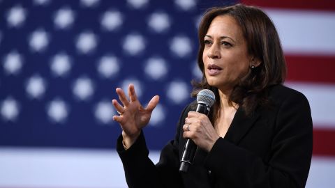 Harris speaks at the National Forum on Wages and Working People
