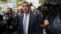 Rep. Duncan Hunter (R-CA) walks into Federal Courthouse on December 3, 2019 in San Diego, California. 