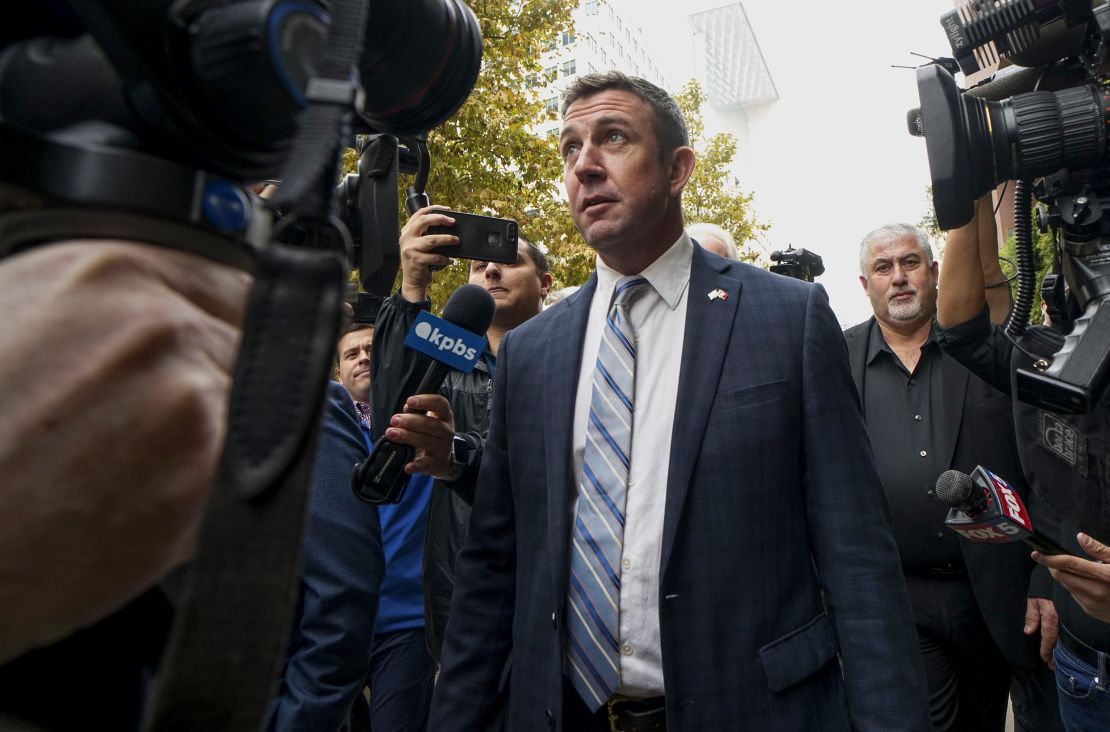 Rep. Duncan Hunter (R-CA) walks into Federal Courthouse on December 3, 2019 in San Diego, California.  