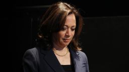Democratic presidential candidate Sen. Kamala Harris (D-CA) waits to speak at a Democratic presidential forum on Latino issues at Cal State L.A. on November 17, 2019 in Los Angeles, California. 