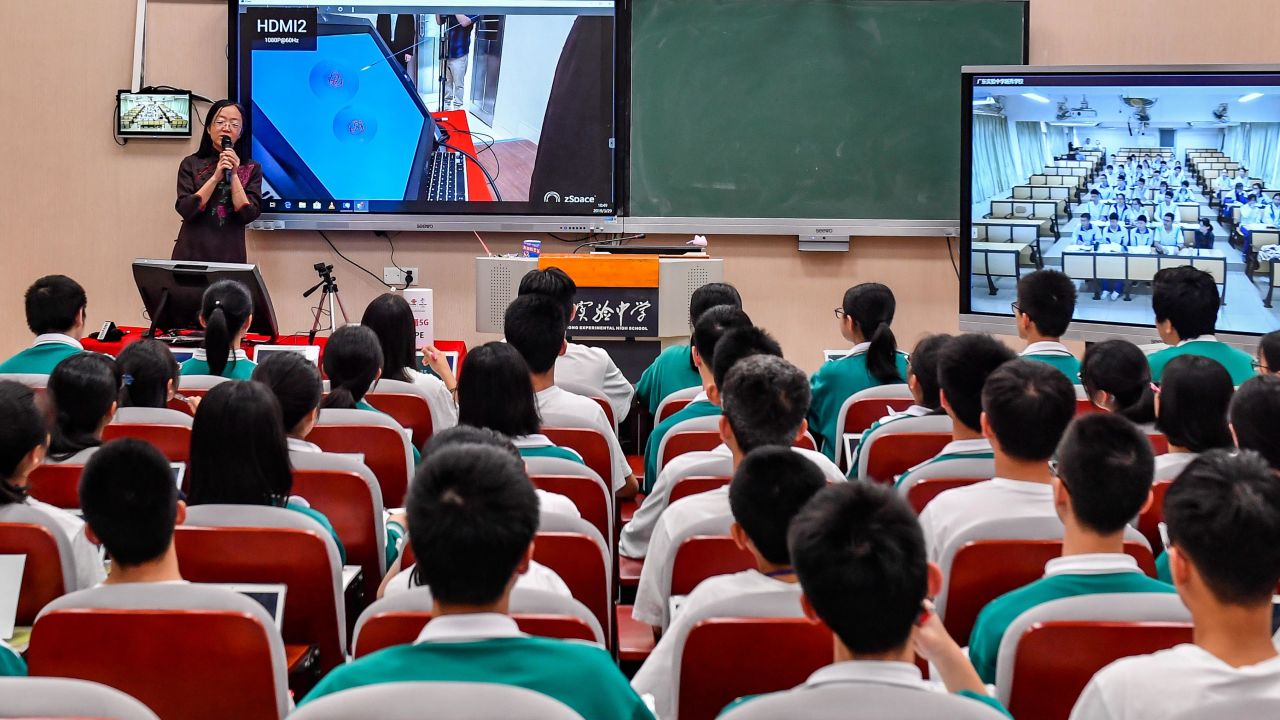 Chinese students ranked top for reading, math and science in a global survey.